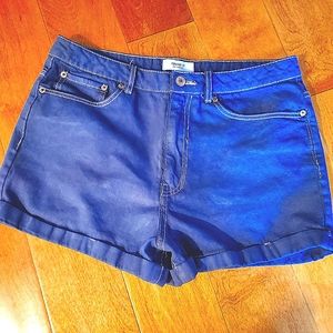 Dyed Jean shorts